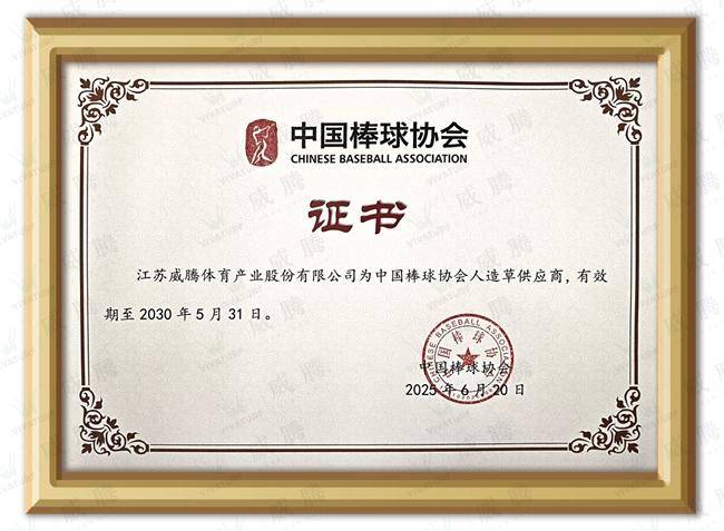 棒垒就是威腾|重磅签约,中国棒球协会人造草供应商